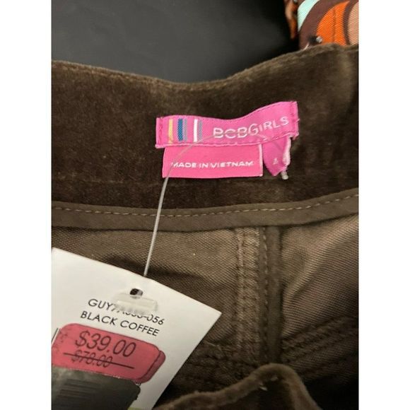 BCBgirls Cardigan Shorts Black/Coffee Size 4 ZIP Up Two Fasten Closure Pockets W - Picture 7 of 8